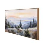 Sunset View Canvas Wall Painting- Multicolor