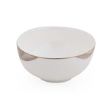 36 Pieces Swirl Porcelain Dinner Set- White and Gold