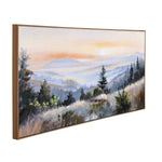 Sunset View Canvas Wall Painting- Multicolor