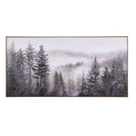 Winter Fog Canvas Wall Painting- Multicolor