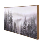 Winter Fog Canvas Wall Painting- Multicolor