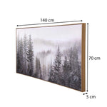 Winter Fog Canvas Wall Painting- Multicolor