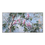 Birds On Tree Canvas Wall Painting- Multicolor