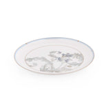 38 Pieces Leafora Porcelain Dinner Set- White and Blue