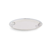 38 Pieces Leafora Porcelain Dinner Set- White and Blue