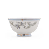 38 Pieces Leafora Porcelain Dinner Set- White and Blue