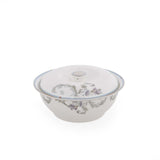 38 Pieces Leafora Porcelain Dinner Set- White and Blue