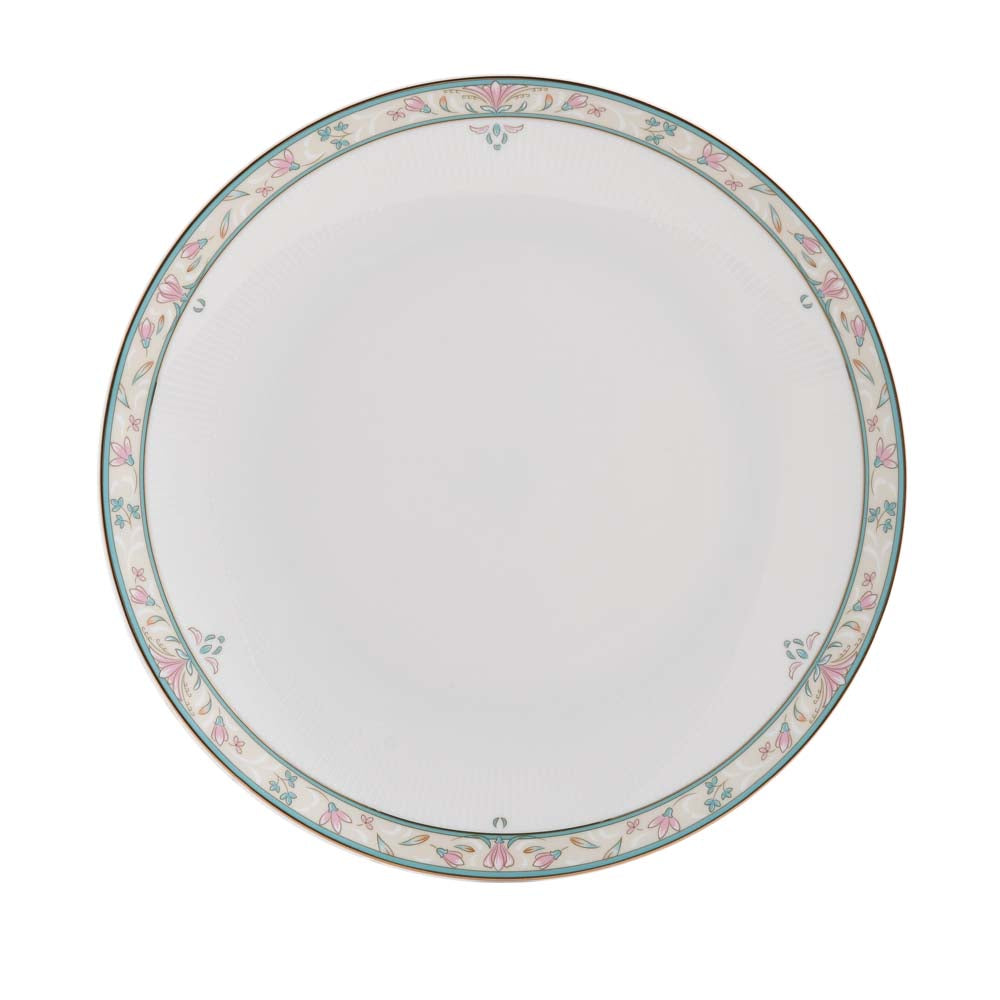 38 Pieces Florim Porcelain Dinner Set- White and Green