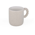 Speckled 350 ml Ceramic Coffee Mug with Rope Handle- Mint