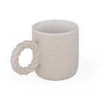 Speckled 350 ml Ceramic Coffee Mug with Rope Handle- Mint