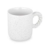 Speckled 350 ml Ceramic Coffee Mug with Rope Handle- Beige