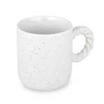 Speckled 350 ml Ceramic Coffee Mug with Rope Handle- Beige