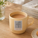 Good Mood Every Day Polaroid Printed 350 ml Ceramic Coffee Mug- Yellow