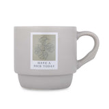 Have A Nice Today Polaroid Printed 350 ml Ceramic Coffee Mug- Beige