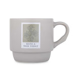 Have A Nice Today Polaroid Printed 350 ml Ceramic Coffee Mug- Beige
