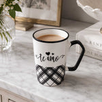 Te Amo Printed 450 ml Ceramic Coffee Mug- Black & White
