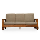 Elena Nios 3 Seater Fabric Sofa- New Wenge