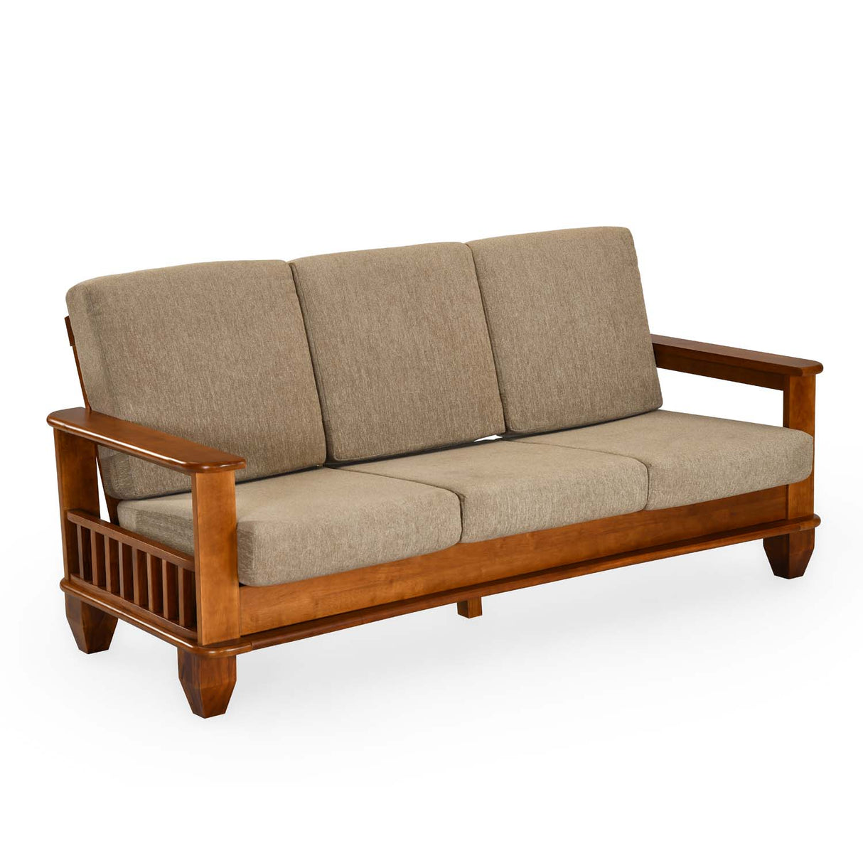 Elena Nios 3 Seater Fabric Sofa- New Wenge