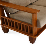 Elena Nios 3 Seater Fabric Sofa- New Wenge