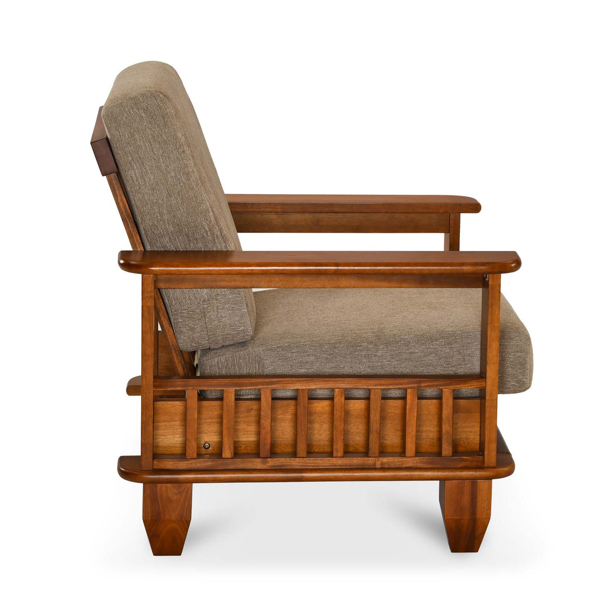 Elena Nios 1 Seater Fabric Sofa- New Wenge