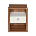 Magnus Engineered Wood Night Stand(Lyon Walnut)