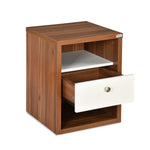Magnus Engineered Wood Night Stand(Lyon Walnut)