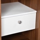 Magnus Engineered Wood Night Stand(Lyon Walnut)