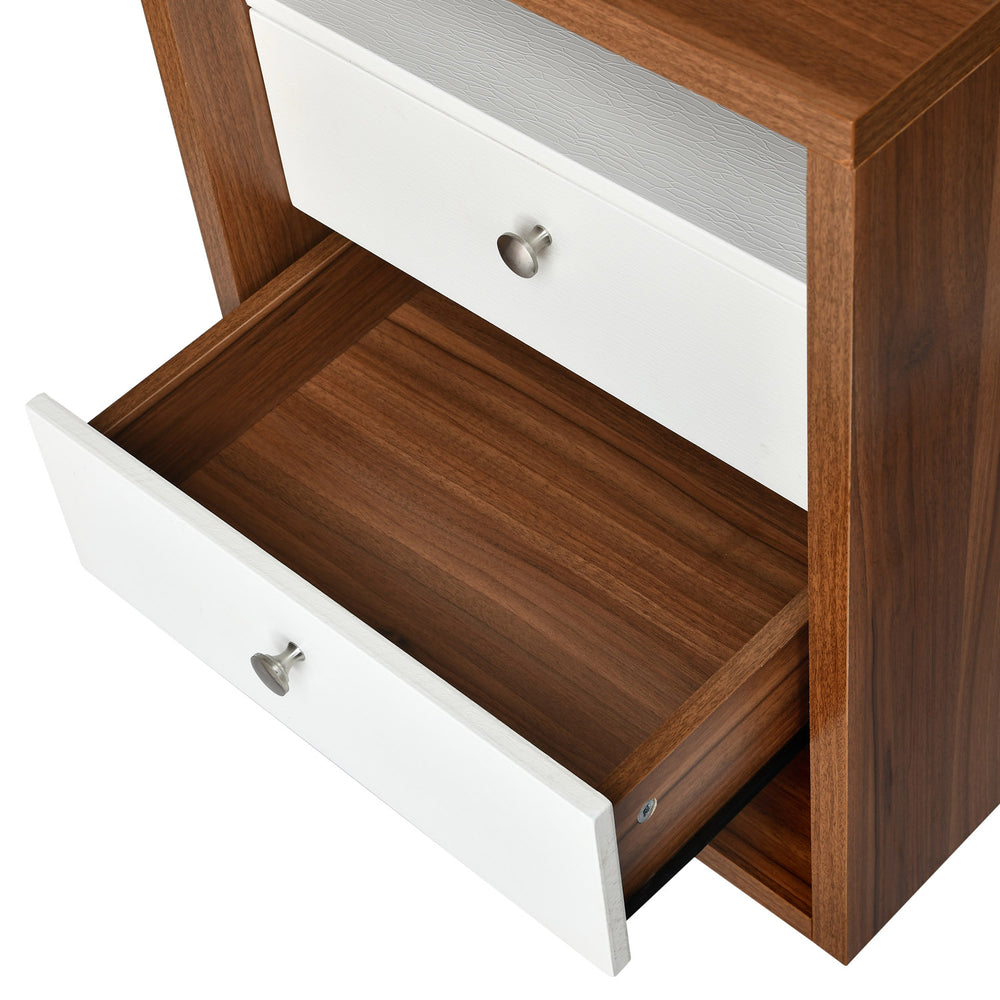 Magnus Dresser with Mirror and LED Light(Lyon Walnut)