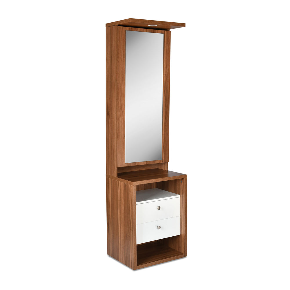 Magnus Dresser with Mirror and LED Light(Lyon Walnut)