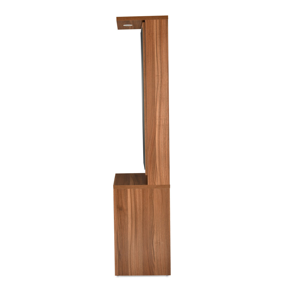 Magnus Dresser with Mirror and LED Light(Lyon Walnut)