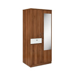 Magnus 2 Door Engineered Wood Wardrobe (Lyon Walnut)