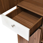 Magnus 2 Door Engineered Wood Wardrobe (Lyon Walnut)