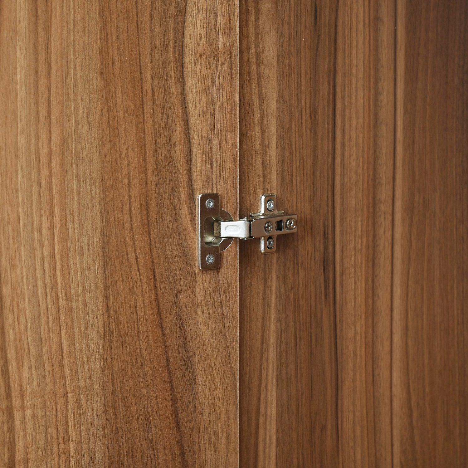 Magnus 2 Door Engineered Wood Wardrobe (Lyon Walnut)