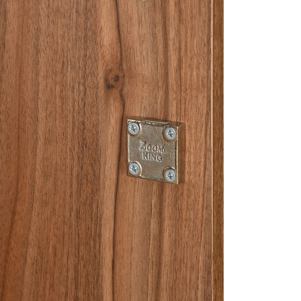 Magnus 2 Door Engineered Wood Wardrobe (Lyon Walnut)