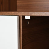 Magnus 2 Door Engineered Wood Wardrobe (Lyon Walnut)