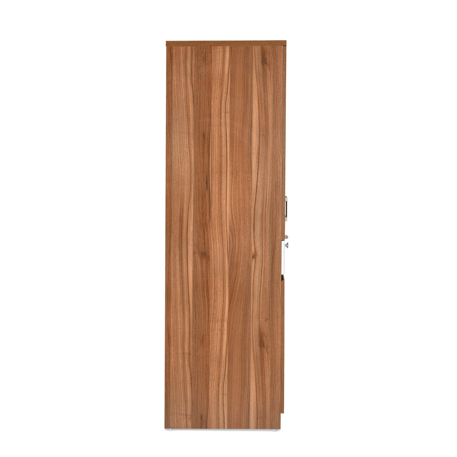 Magnus 2 Door Engineered Wood Wardrobe (Lyon Walnut)