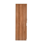 Magnus 2 Door Engineered Wood Wardrobe (Lyon Walnut)