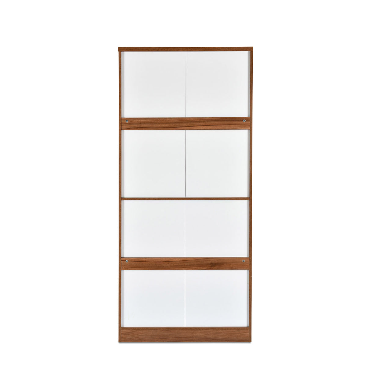 Magnus 2 Door Engineered Wood Wardrobe (Lyon Walnut)