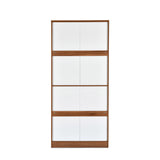Magnus 2 Door Engineered Wood Wardrobe (Lyon Walnut)