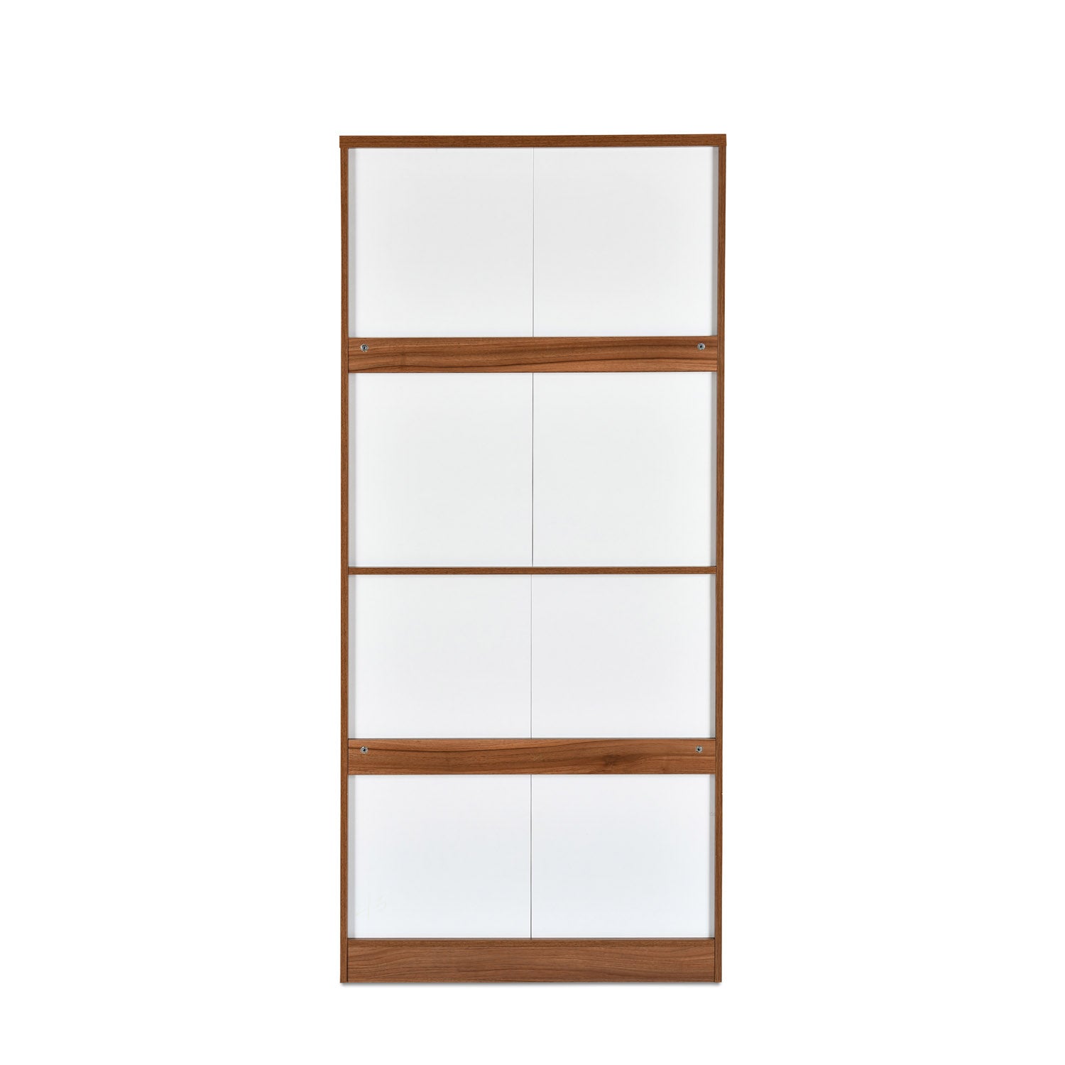 Magnus 2 Door Engineered Wood Wardrobe (Lyon Walnut)