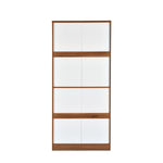Magnus 2 Door Engineered Wood Wardrobe (Lyon Walnut)