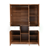 Magnus 3 Door Engineered Wood Wardrobe (Lyon Walnut)