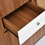 Magnus 3 Door Engineered Wood Wardrobe (Lyon Walnut)