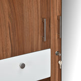 Magnus 3 Door Engineered Wood Wardrobe (Lyon Walnut)