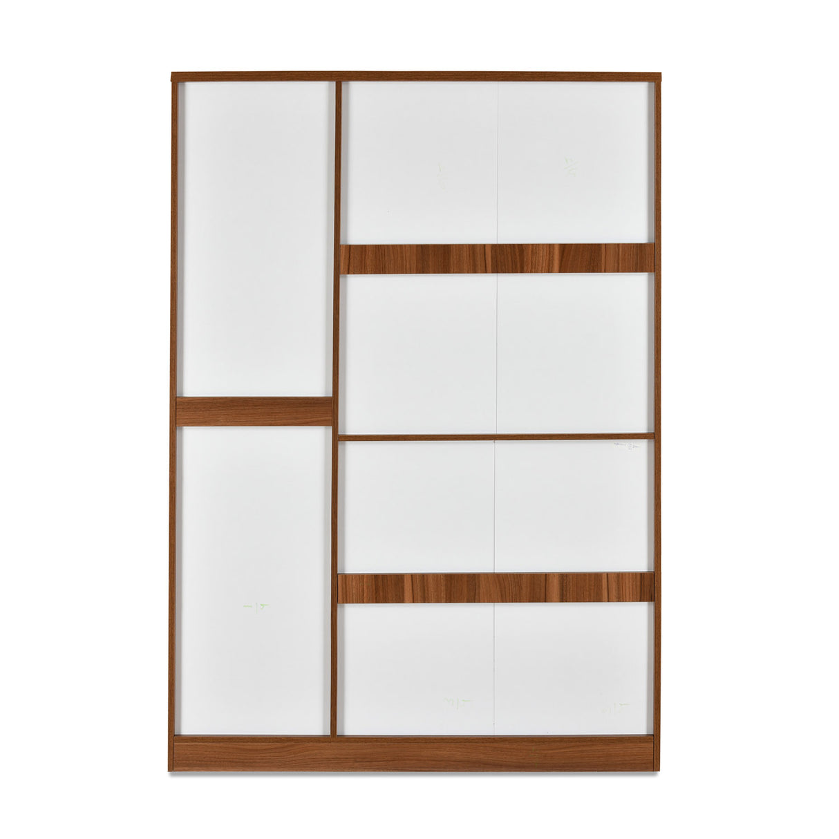 Magnus 3 Door Engineered Wood Wardrobe (Lyon Walnut)