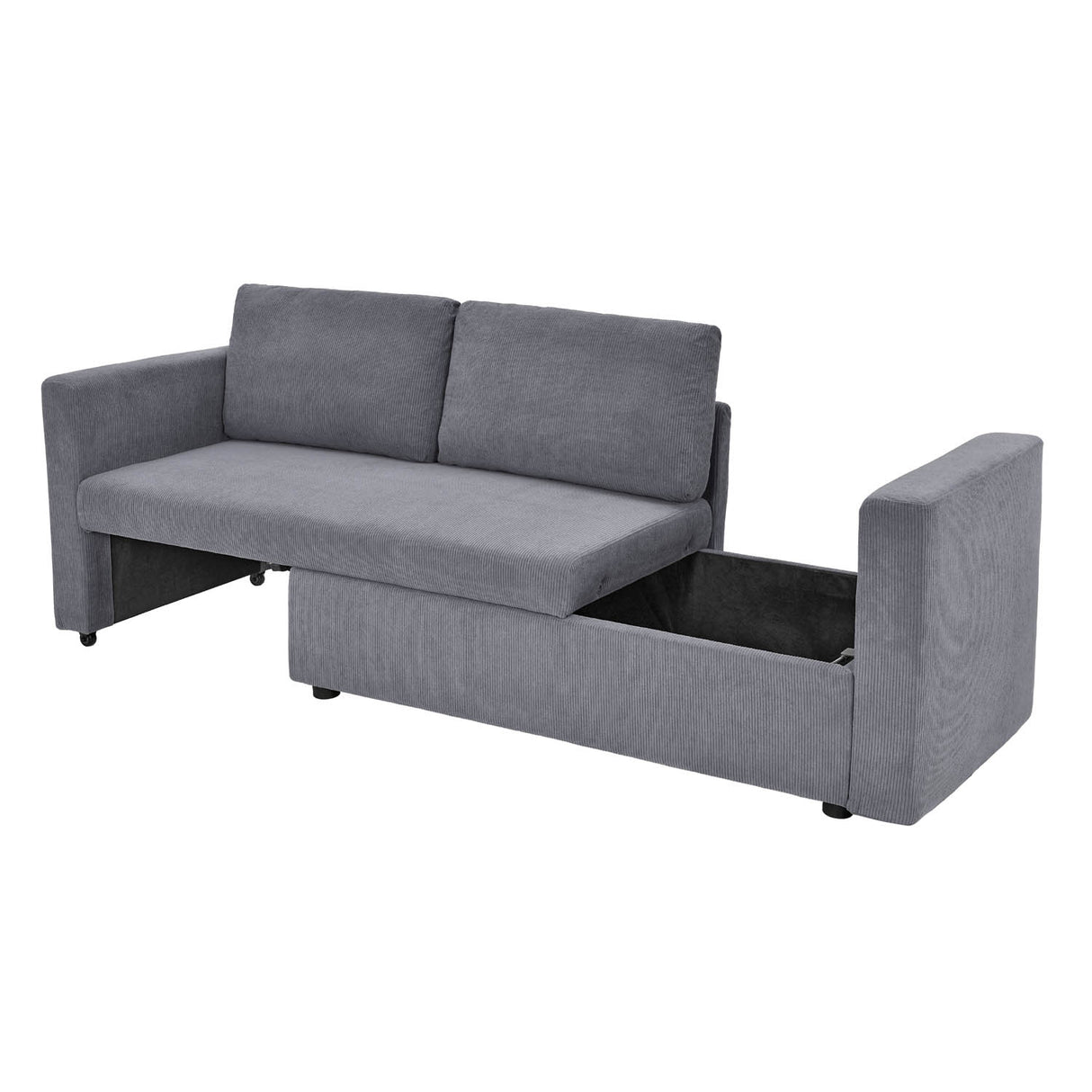 Flip 2 Seater Sofa Cum Bed- Grey