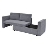 Flip 2 Seater Sofa Cum Bed- Grey