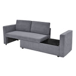Flip 2 Seater Sofa Cum Bed- Grey