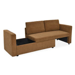 Flip 2 Seater Sofa Cum Bed- Brown
