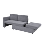 Flip 2 Seater Sofa Cum Bed- Grey